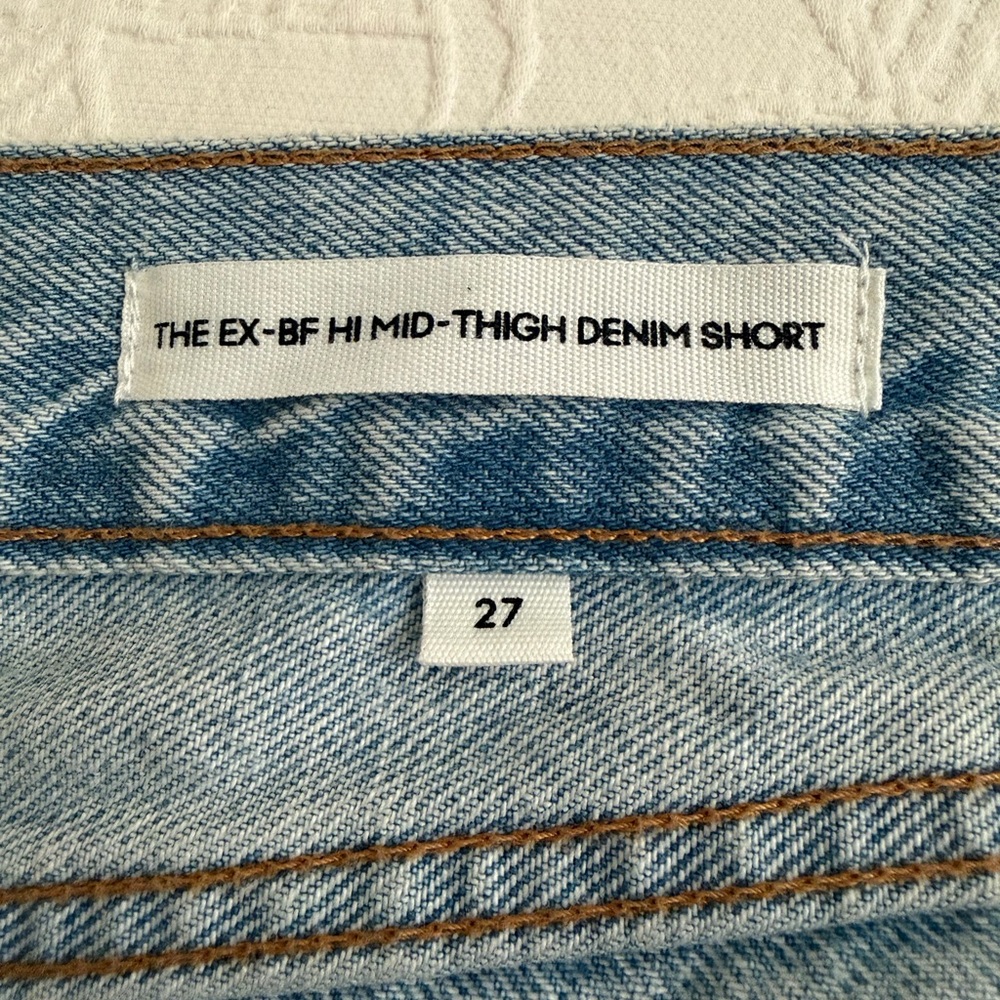 Denim Forum The Ex-boyfriend Hi Mid-thigh Shorts 15 Yrs Brl Thr Bleu - Picture 7 of 10